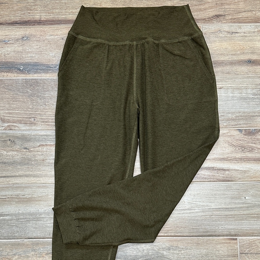 Beyond Yoga Olive Green Track Joggers